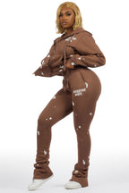 Halloway Mocha Zip Up Super Stacked Trackset