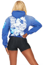 Kamille Royal Blue Oversized Hoodie