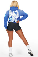 Kamille Royal Blue Oversized Hoodie