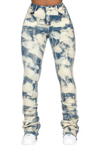 Dajsha Dirty Bleach Wash Super Stacked Jean