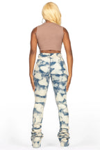Dajsha Dirty Bleach Wash Super Stacked Jean
