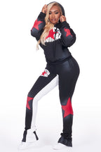 Kaliyah Black Super Stacked Trackset