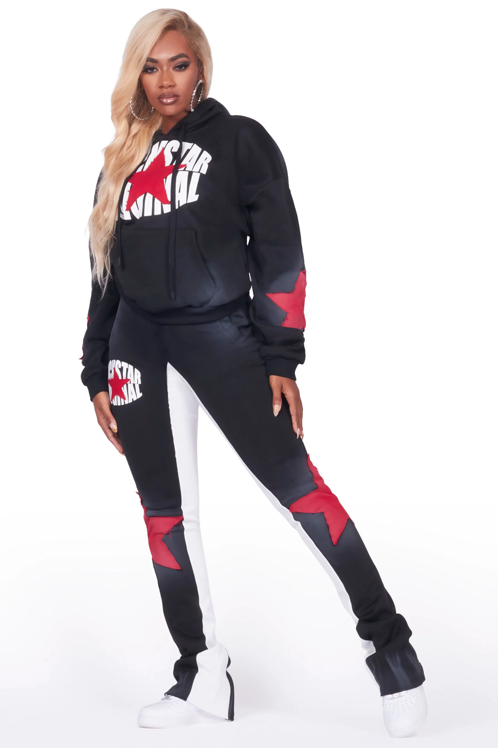 Kaliyah Black Super Stacked Trackset