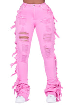 Cataleya Pink Super Stacked Jean