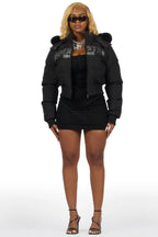 Rosa Black Puffer Jacket