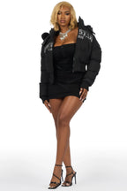 Rosa Black Puffer Jacket