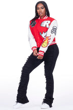 Tashiana Black Stacked Flare Jean