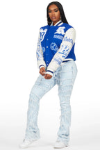 Rhonda Light Wash Stacked Flare Jean