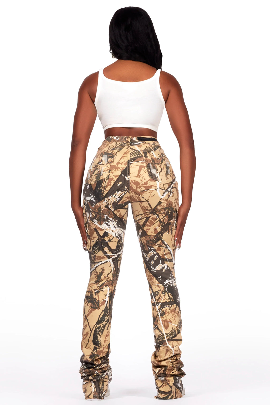 Catrina Tree Camo Super Stacked Jean