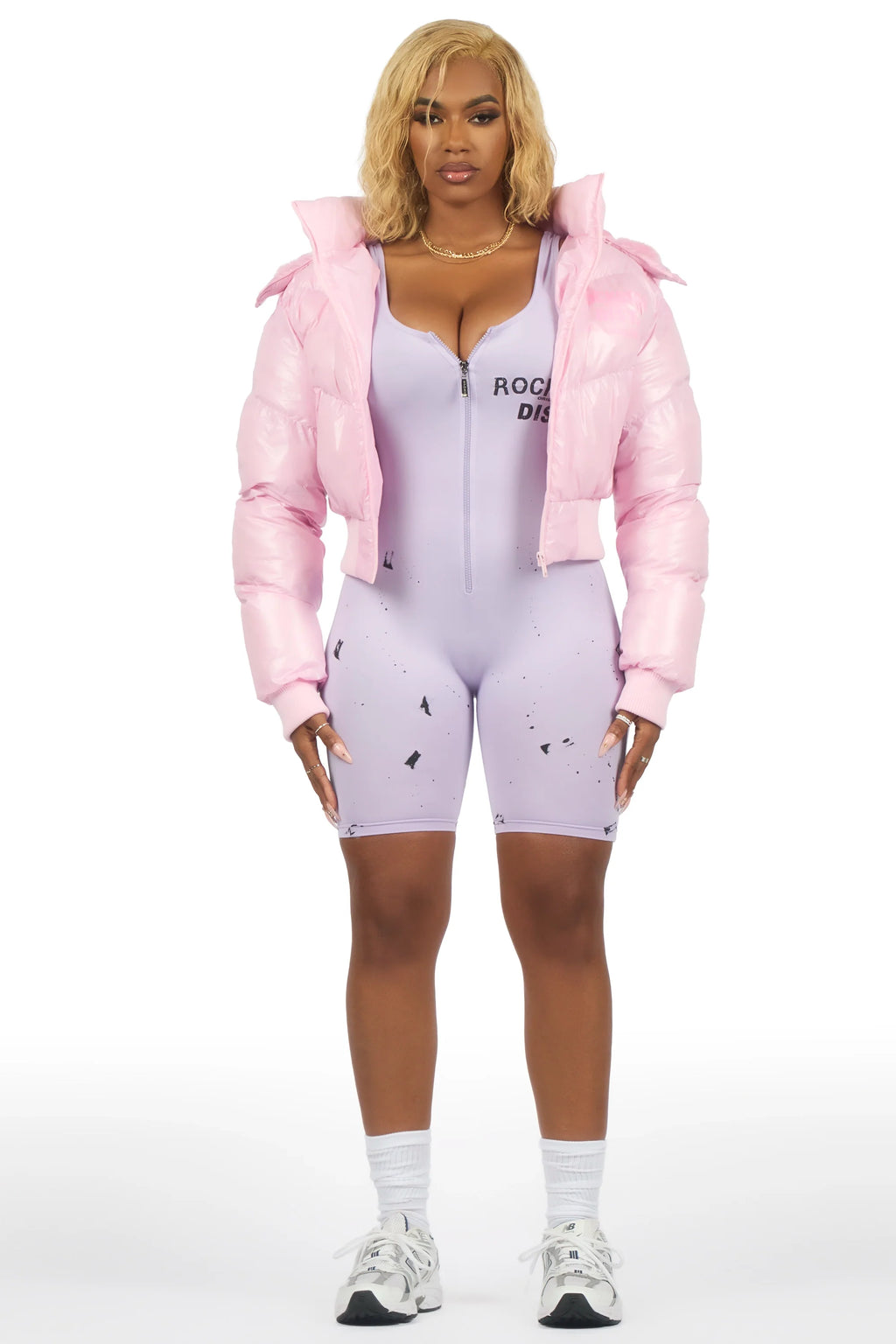 Moncia Pink Puffer Jacket