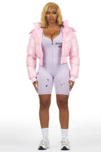 Moncia Pink Puffer Jacket