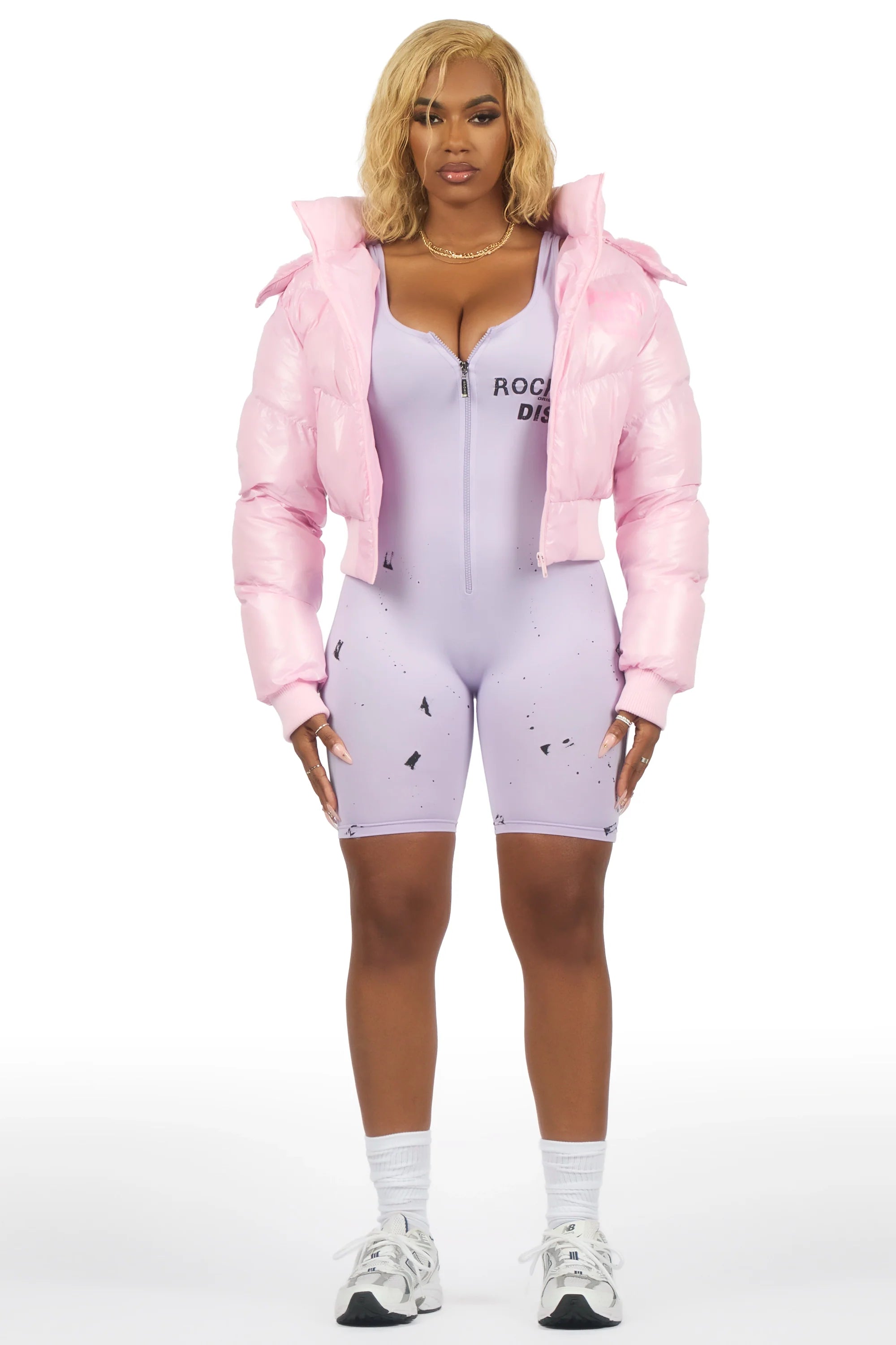 Moncia Pink Puffer Jacket