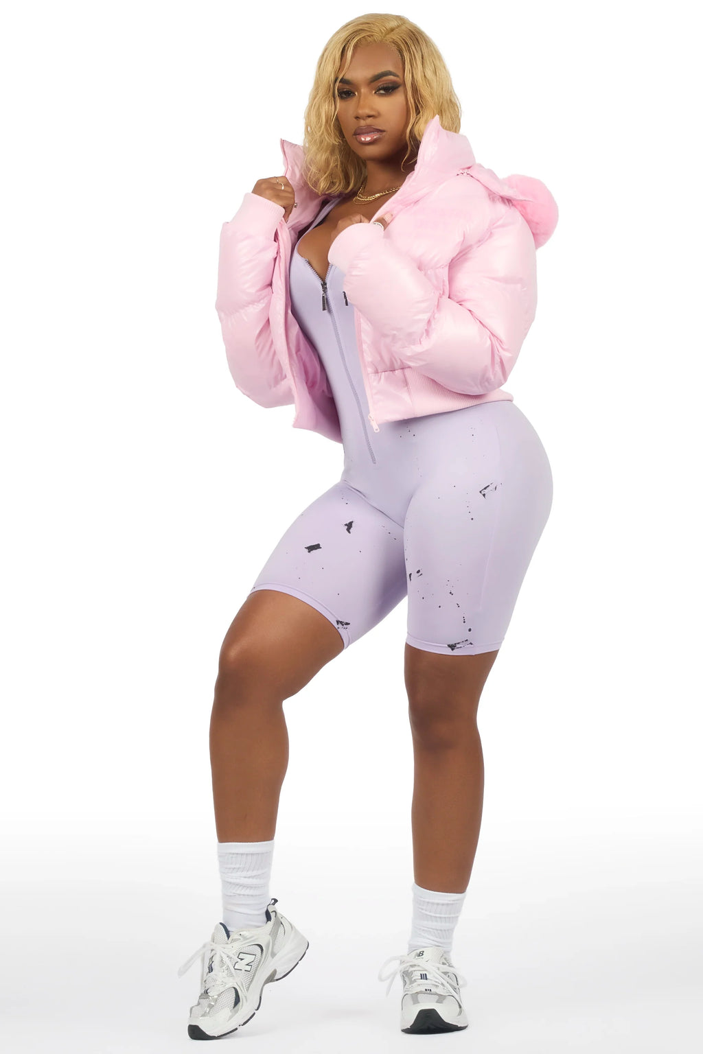 Moncia Pink Puffer Jacket