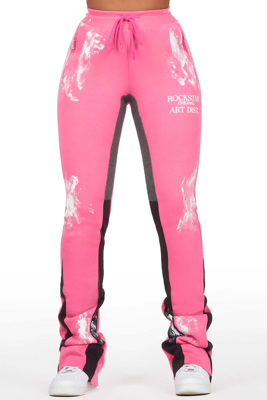 Filipa Hot Pink Stacked Flare Pant