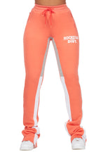 Sylita Coral Super Stacked Track Pant