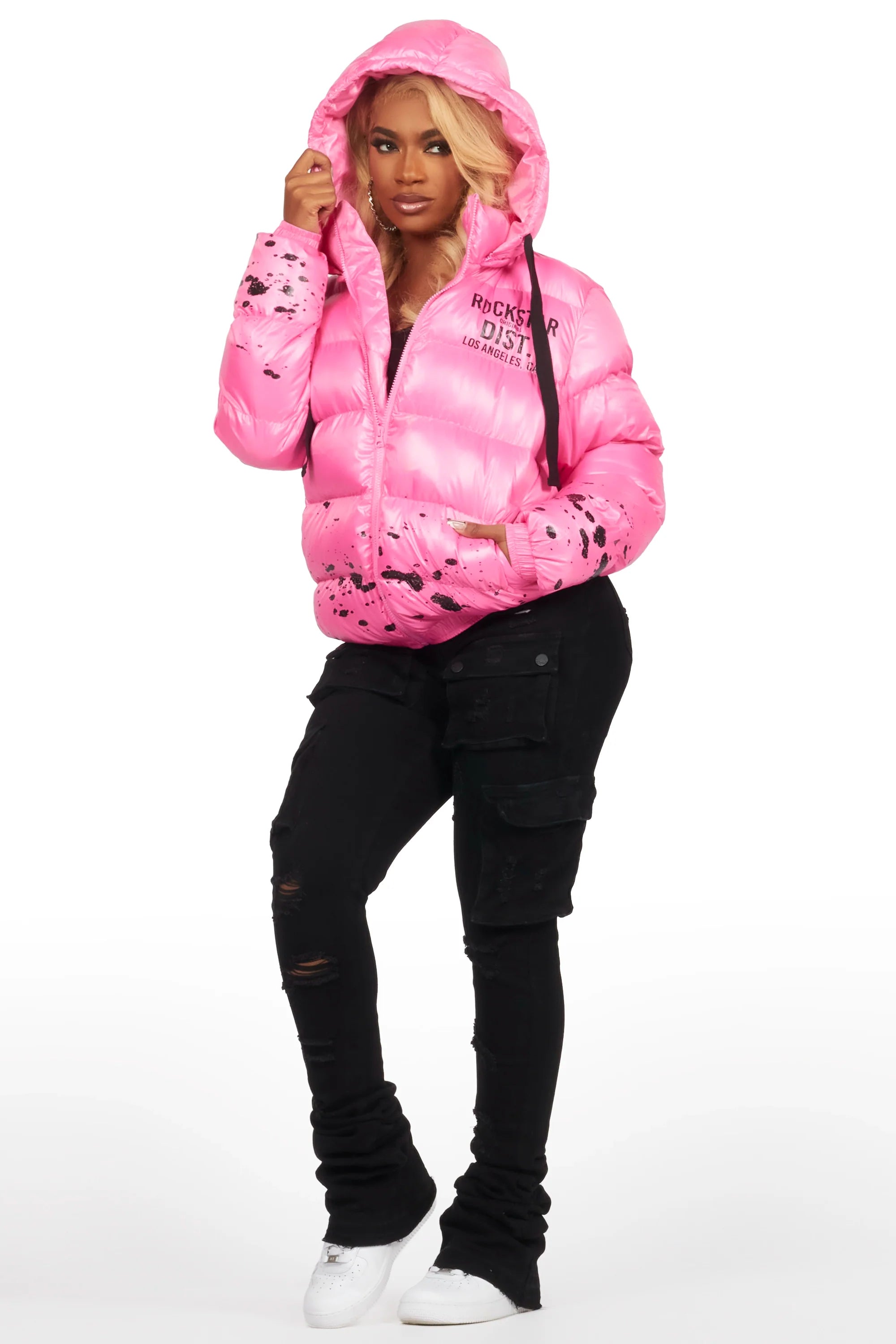 Art Dist. 2.0 Pink Puffer Jacket