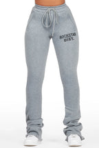 Juliana Heather Grey Super Stacked Track Pant