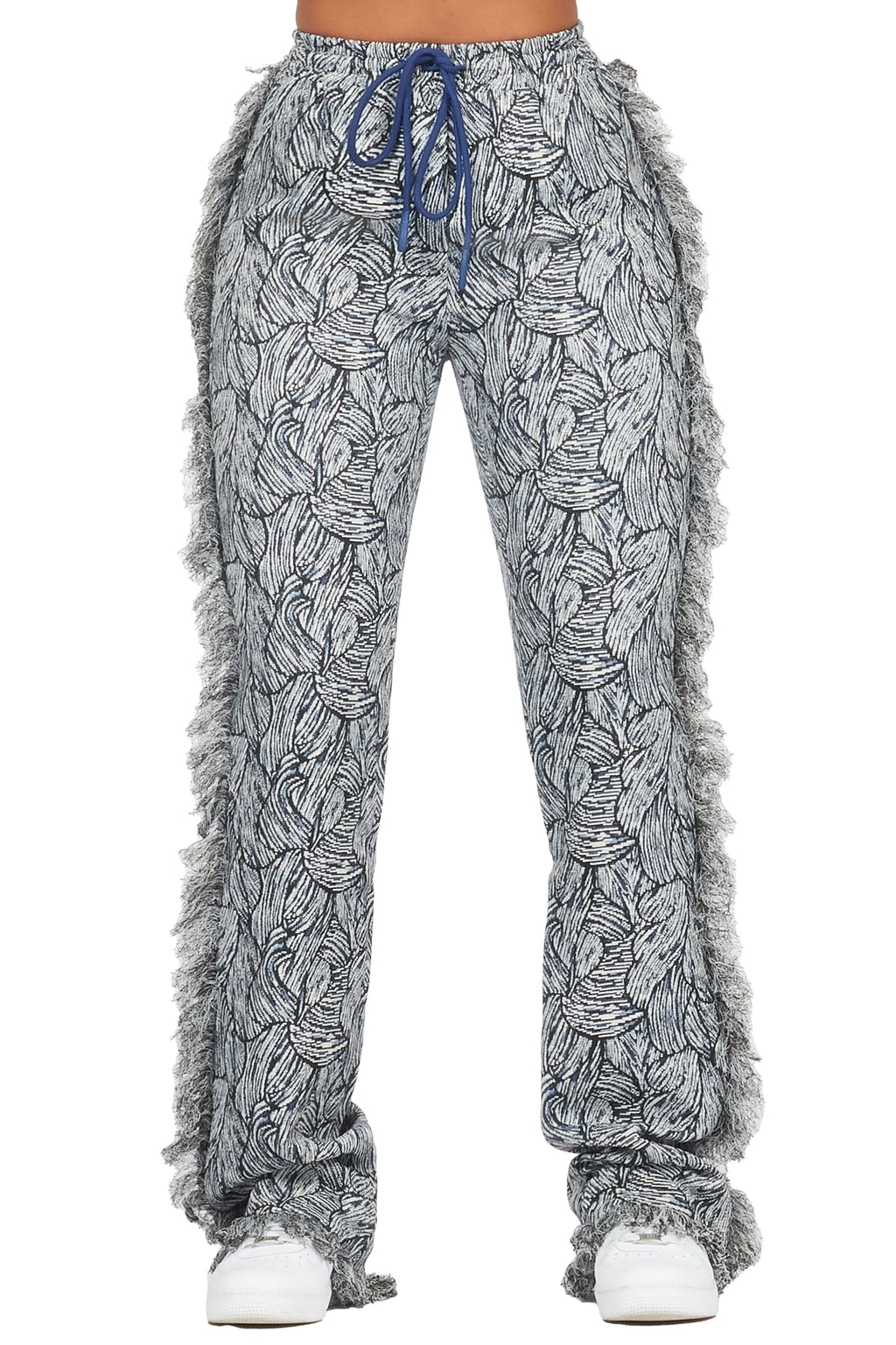 Syncere Navy Tapestry Stacked Pant