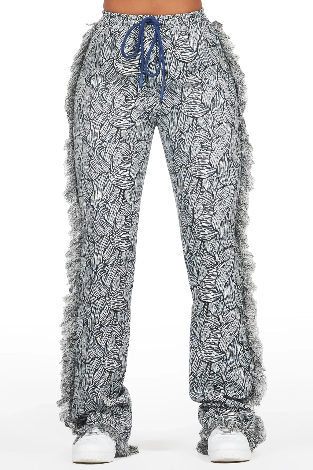 Syncere Navy Tapestry Stacked Pant