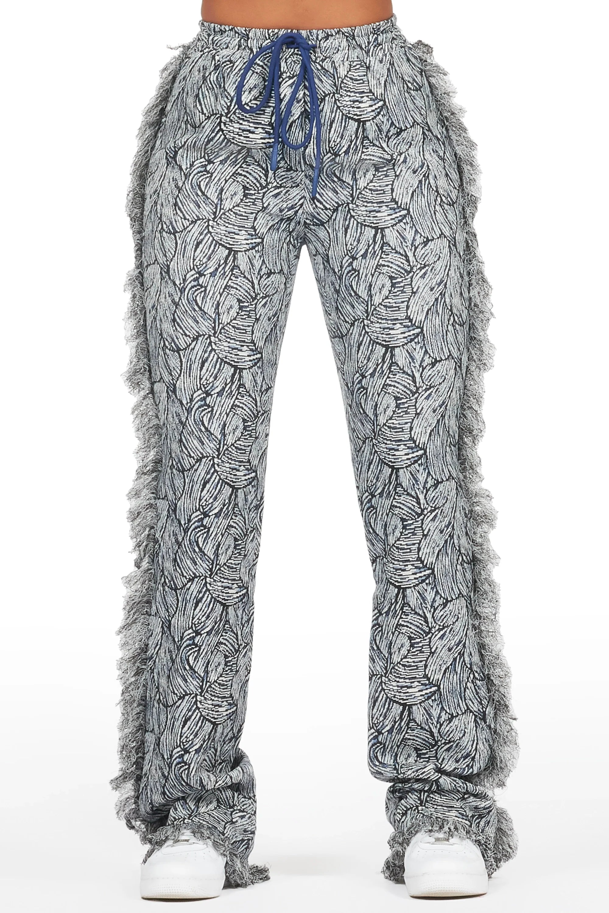 Syncere Navy Tapestry Stacked Pant