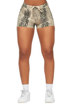Jaylan Snakeskin Short