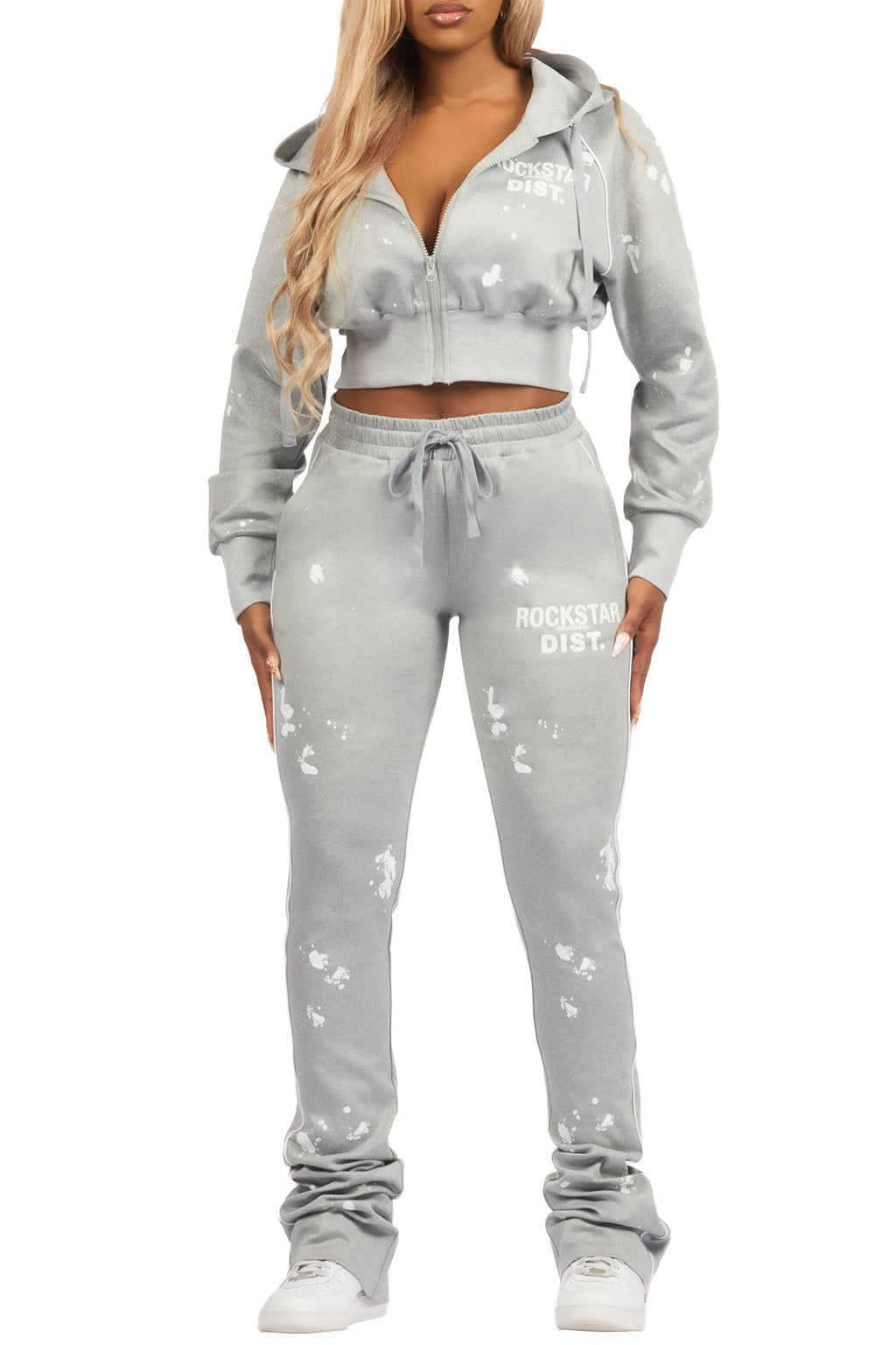 Maxine Heather Grey Tricot Stacked Trackset