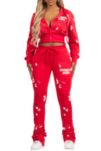 Maxine Red Tricot Stacked Trackset