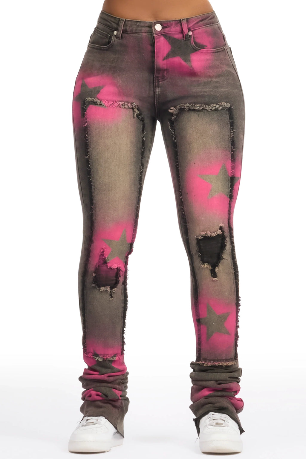 Ashanta Black Wash Super Stacked Jean