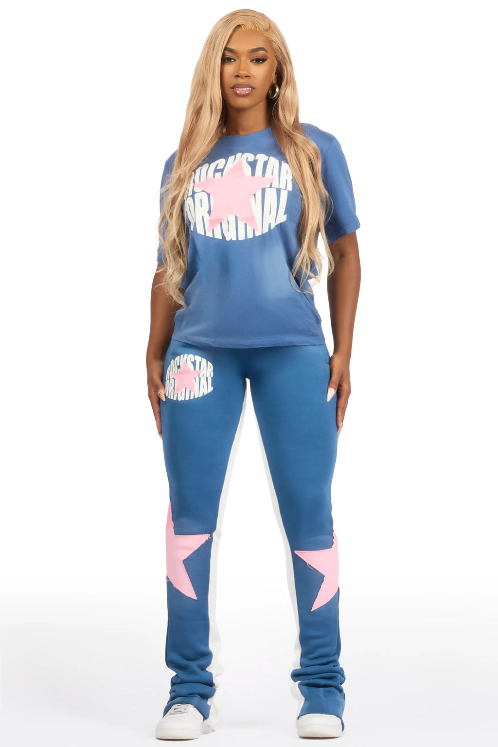 Kaliyah Navy T-Shirt Trackset