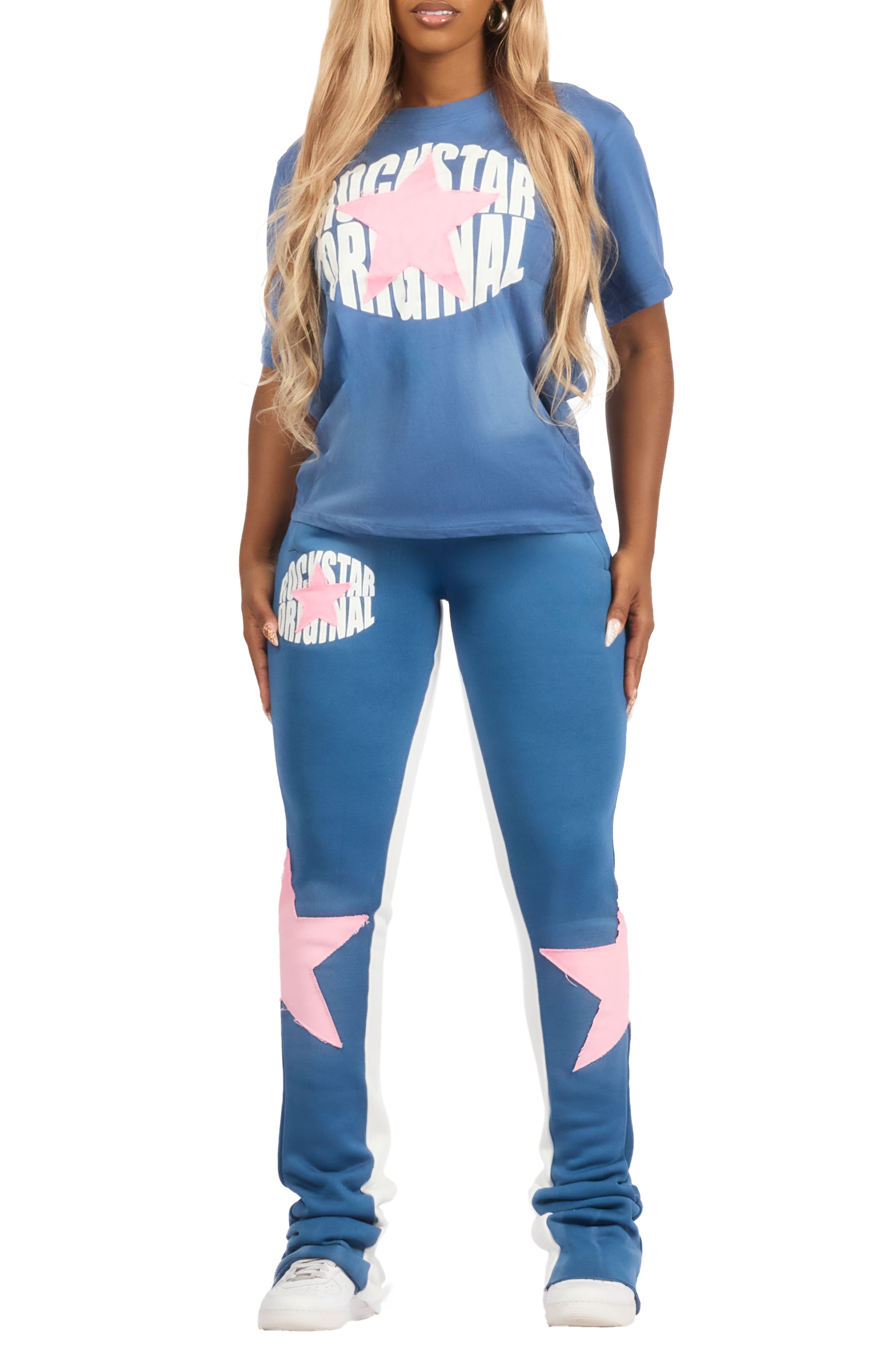 Kaliyah Navy T-Shirt Trackset