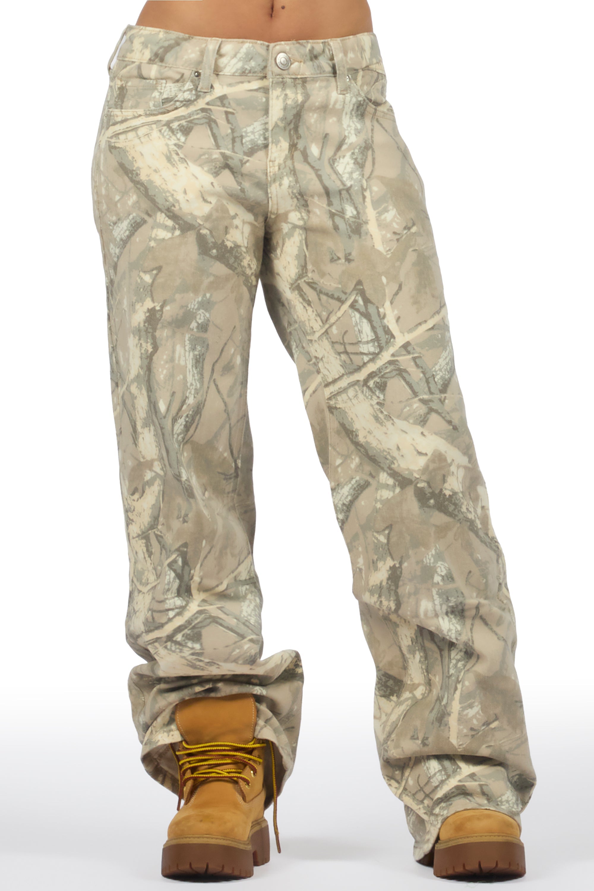 Jayde Tree Camo Baggy Jean