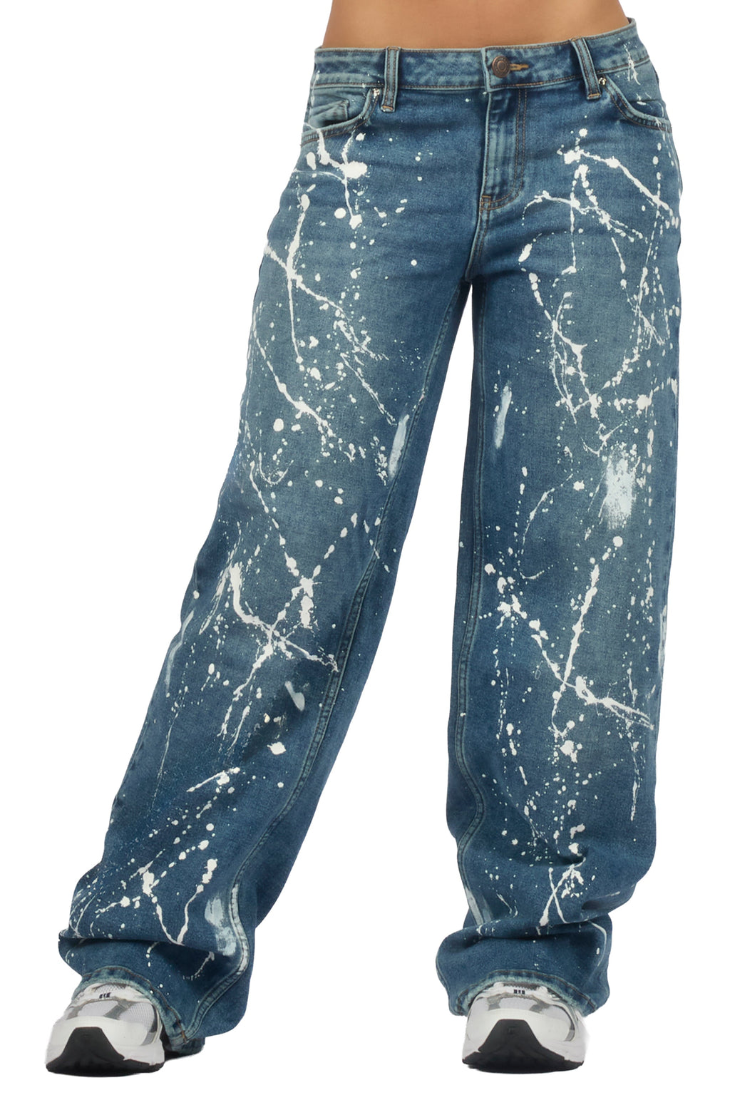 Shontalay Med. Wash Painted Baggy Jean