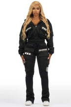 Natanya Black Cargo Stacked Trackset