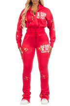 Kristiane Red Crop Super Stacked Trackset