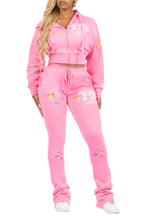 Kristiane Pink Crop Super Stacked Trackset