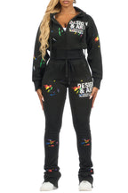 Kristiane Black Crop Super Stacked Trackset