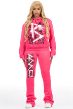 Tanesha Hot Pink Super Stacked Trackset