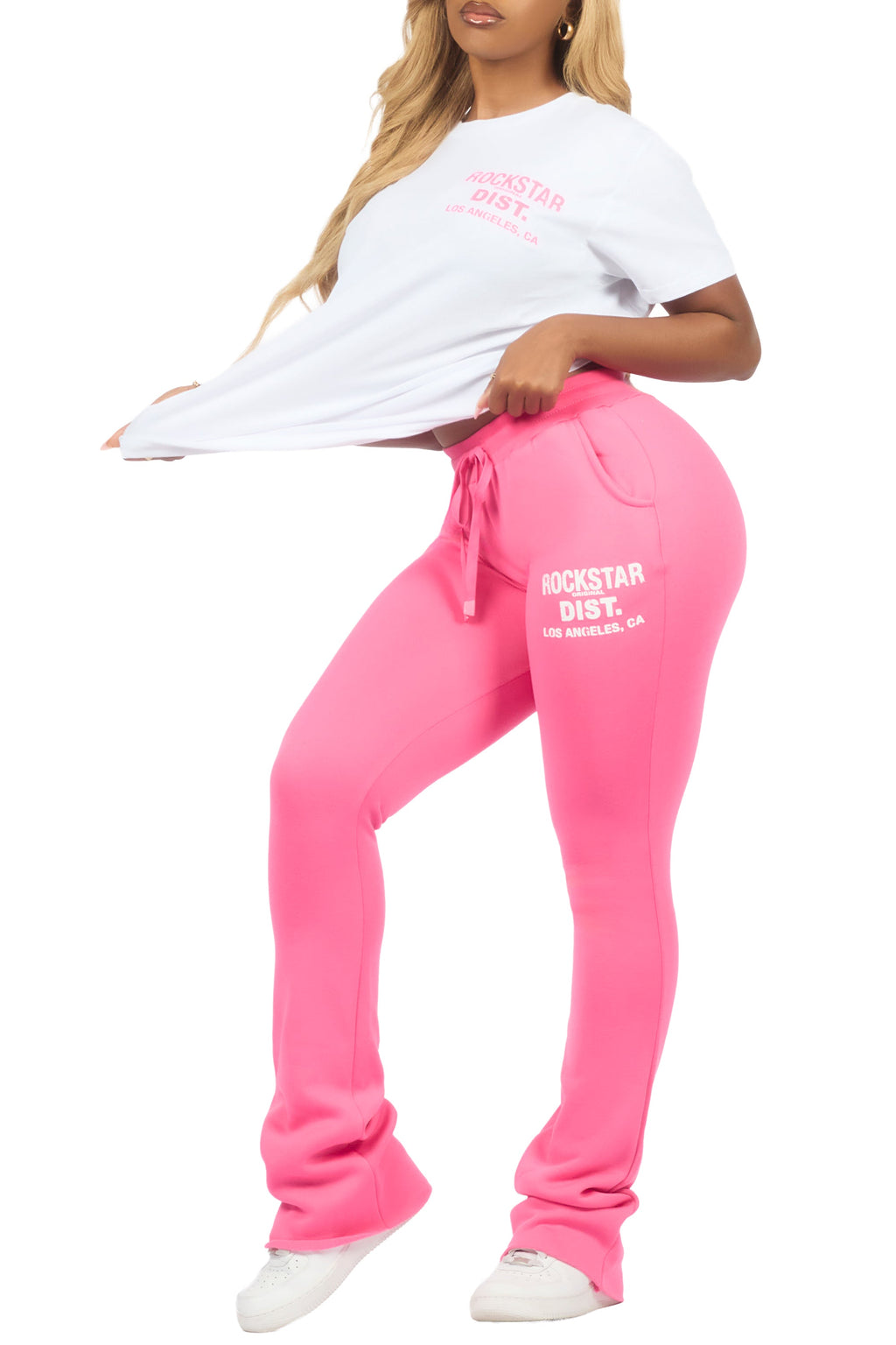 Dalasia 2.0 White/Pink T-Shirt Track Set