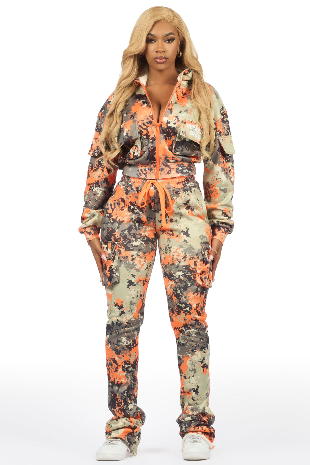 Tehjena Orange Digital Camo Stacked Trackset