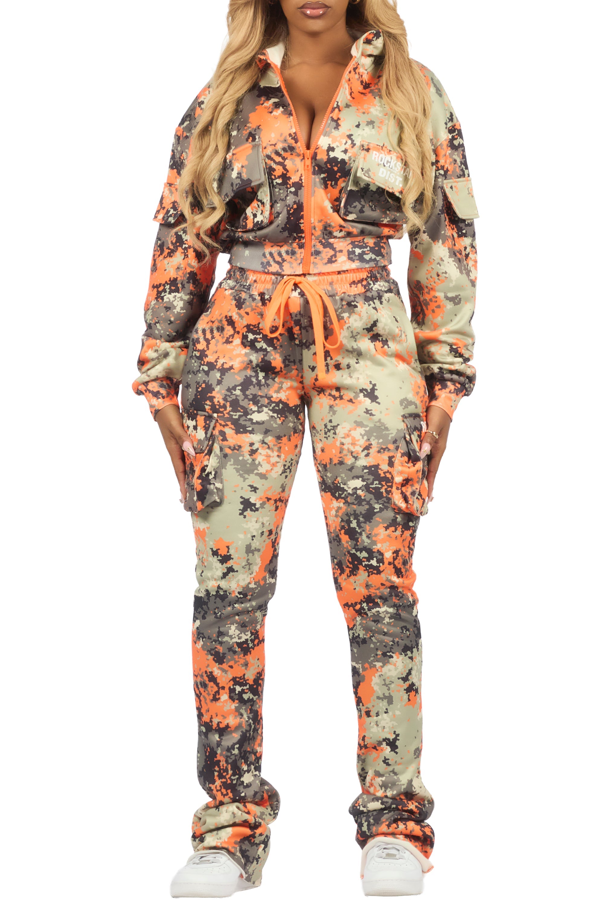 Tehjena Orange Digital Camo Stacked Trackset