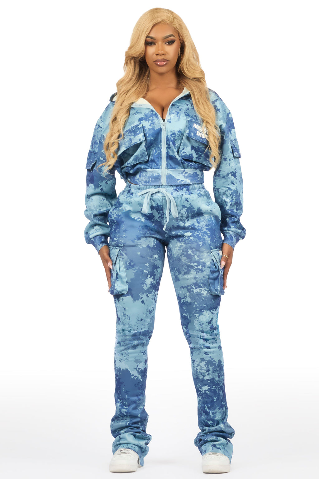 Tehjena Blue Digital Camo Stacked Trackset