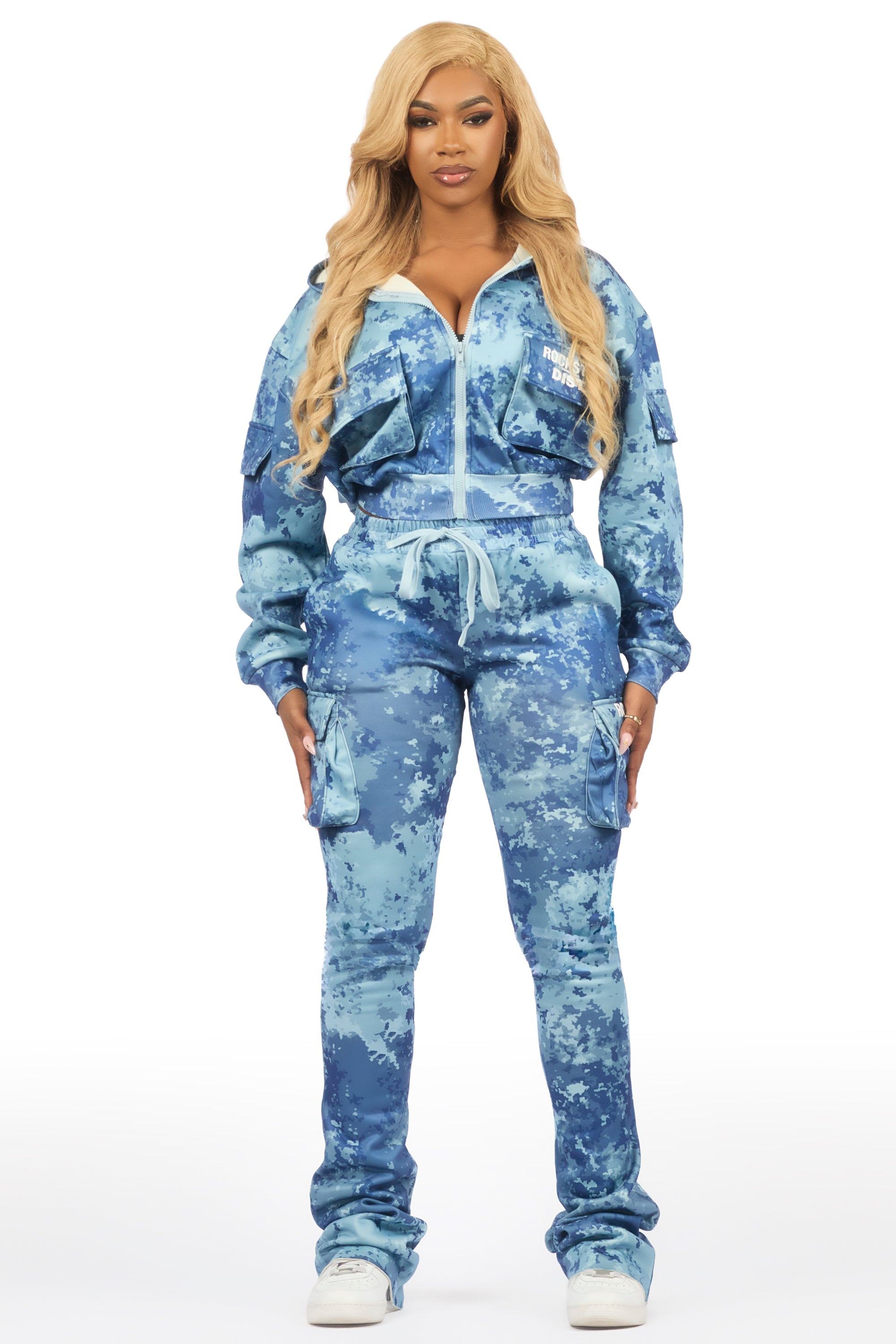Tehjena Blue Digital Camo Stacked Trackset