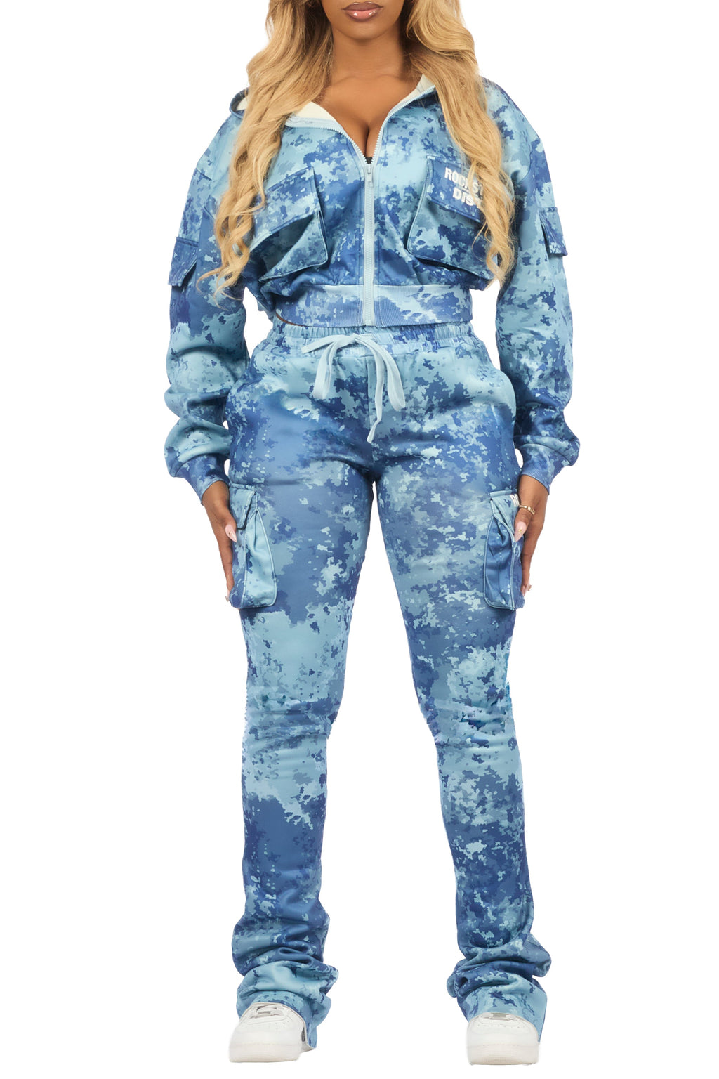 Tehjena Blue Digital Camo Stacked Trackset