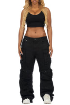 Sequoia Black Baggy Cargo Jean