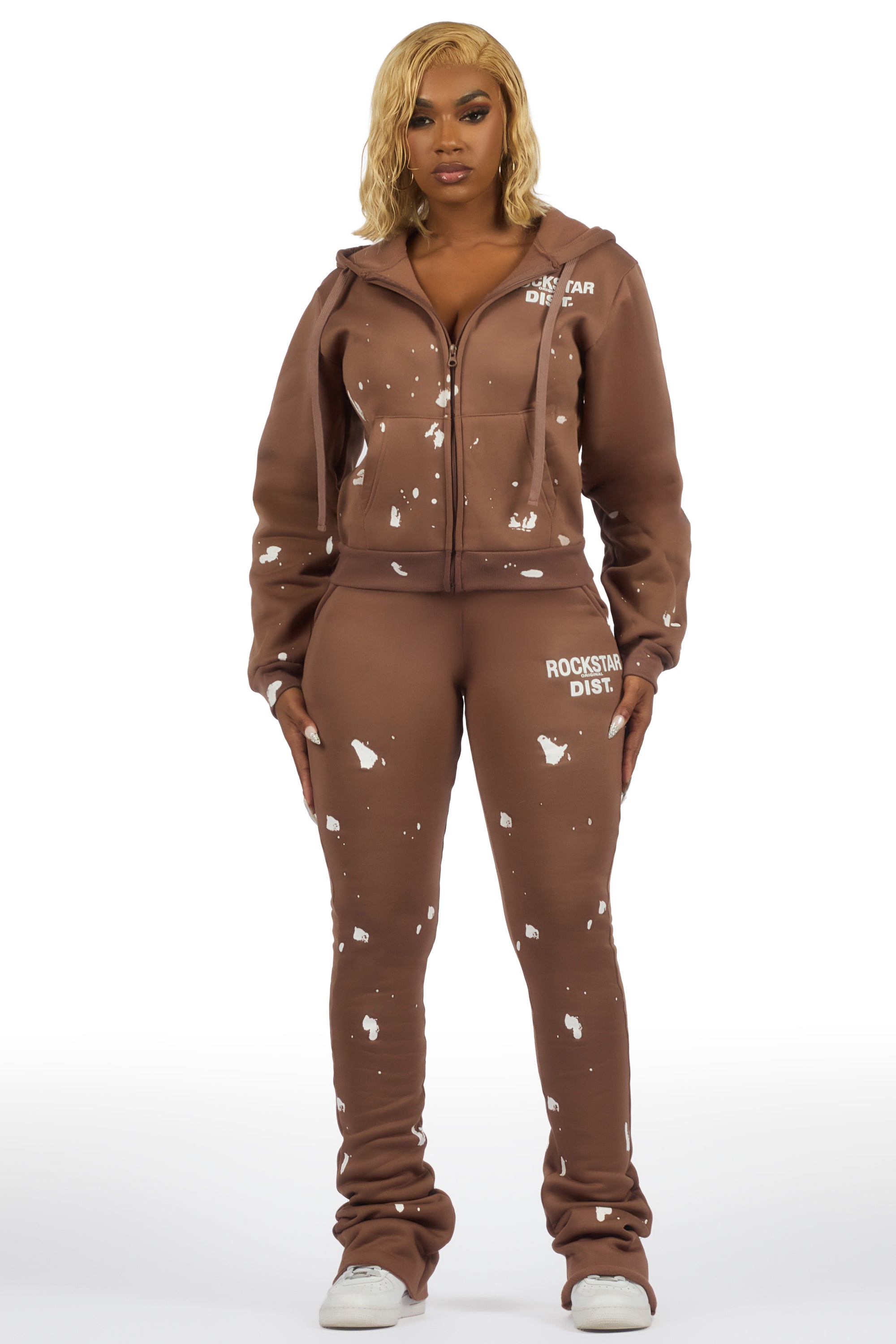 Halloway Mocha Zip Up Super Stacked Trackset