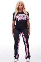 Monique Black T-Shirt Trackset