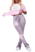 Kaliyah Pink/Grey T-Shirt Trackset