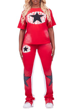 Kaliyah Red T-Shirt Trackset