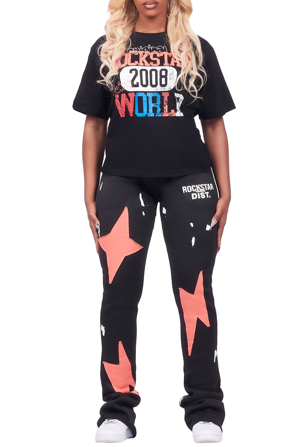 Aliyah Black T-Shirt Trackset