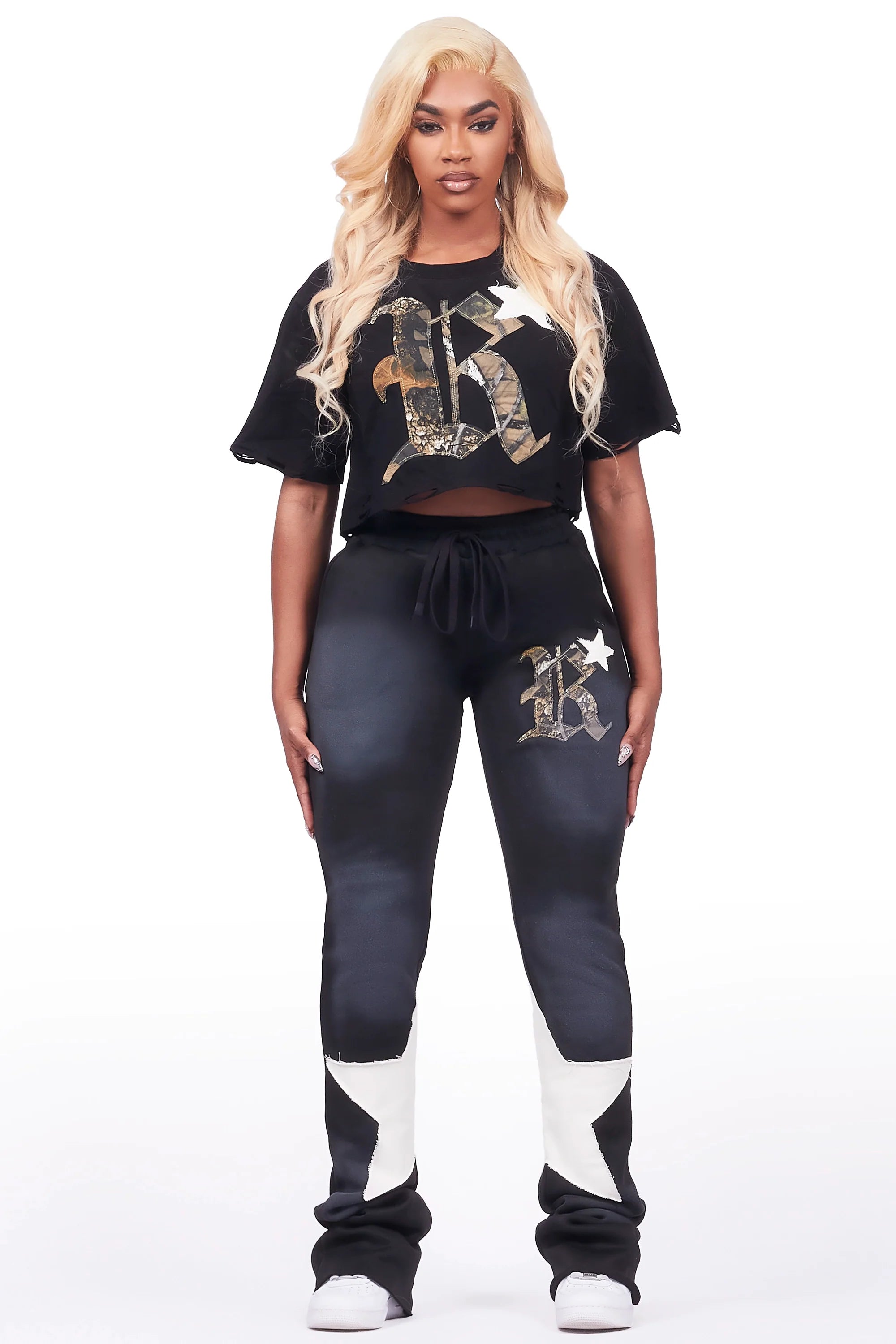 Delgera Black T-Shirt Trackset